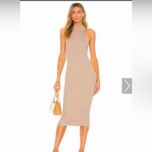 Line and Dot X Revolve Danielle Midi Dress in Natural - Size Small